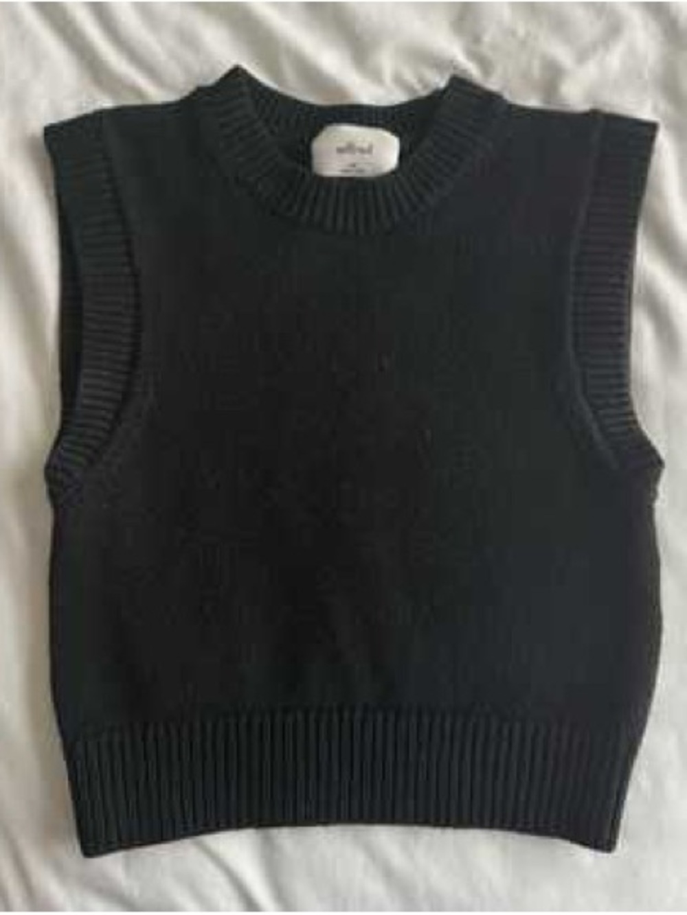 *essential* Wilfred Black Cotton/Wool Alps Vest